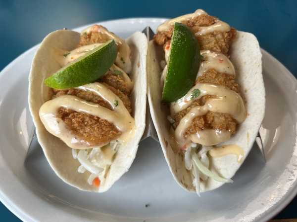 Fish Tacos at Greenside Grille 