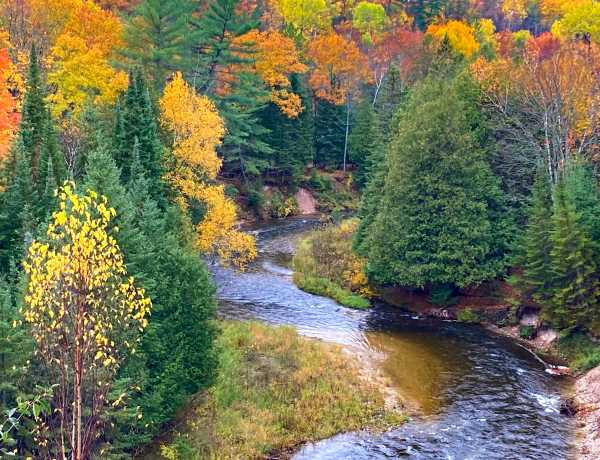 The Pigeon River Taken from an Overlook at the Andreae Preserve