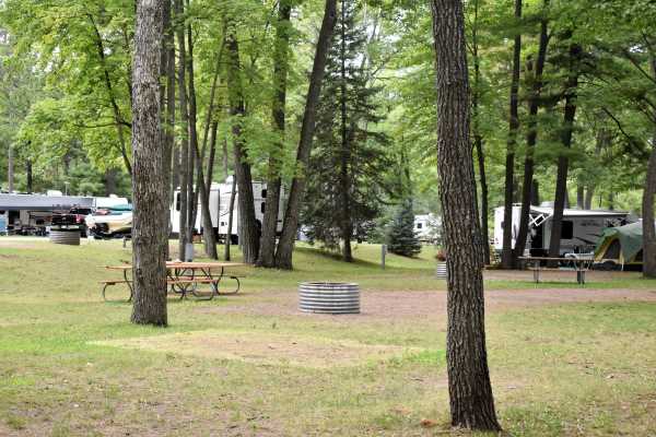 Campsite at Burt Lake State Park