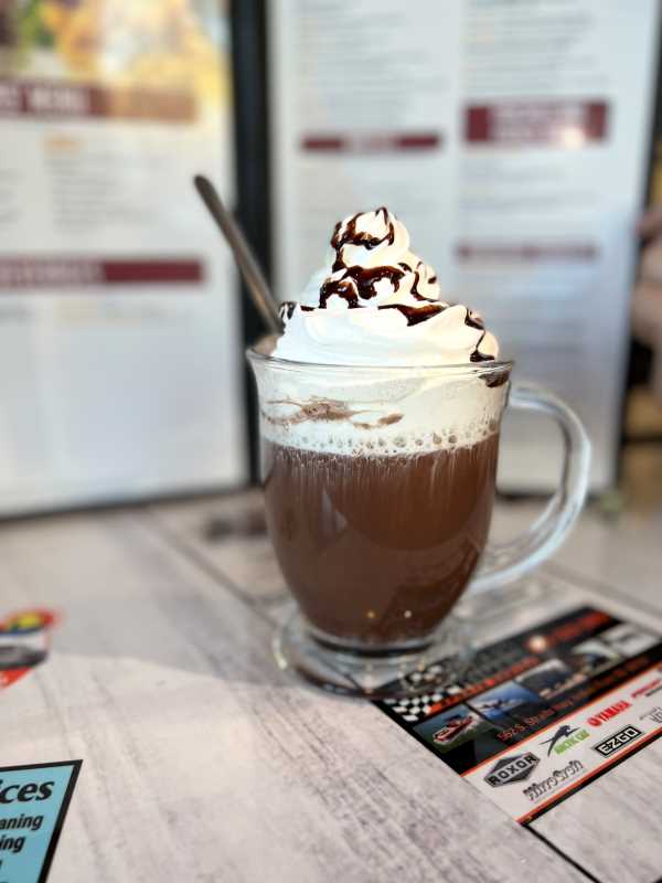 Hot Chocolate at Christopher's Cafe